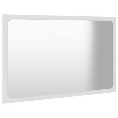 Oglinda de baie, alb, 60 x 1.5 x 37 cm