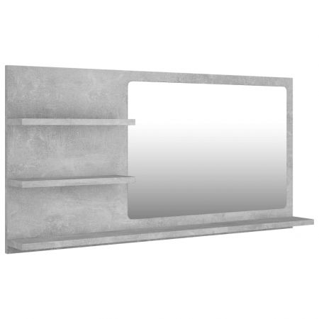 Oglinda de baie, gri beton