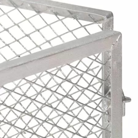 Compostor de gradina, argintiu, 85 x 85 x 70 cm
