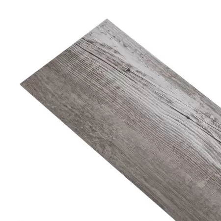 Placi pardoseala autoadezive lemn maro mat 5.02 m² PVC 2 mm, lemn mat maro, 5.02 m²