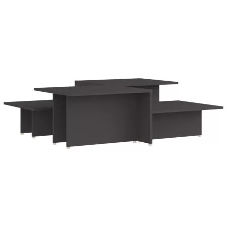 Set 2 bucati masute de cafea, gri, 50 x 33 cm