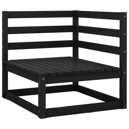 Canapea de gradina cu 2 locuri, negru