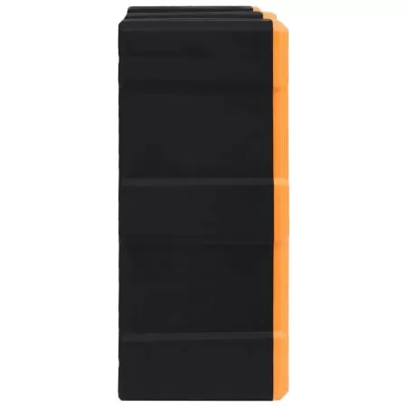 Organizator cu 64 de sertare, portocaliu si negru, 64 sertare
