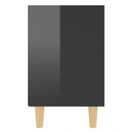 Noptiera, negru lucios, 30 x 50 cm