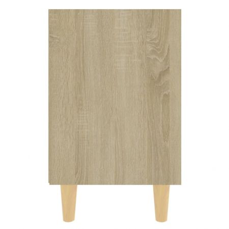 Noptiera cu picioare din lemn masiv, stejar sonoma, 30 x 50 cm