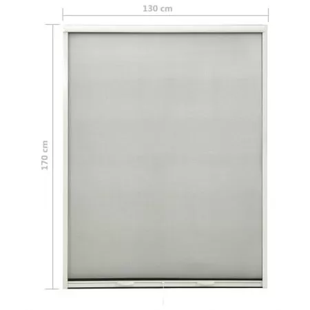 Plasa de insecte pentru ferestre tip rulou, alb, 130 x 170 cm