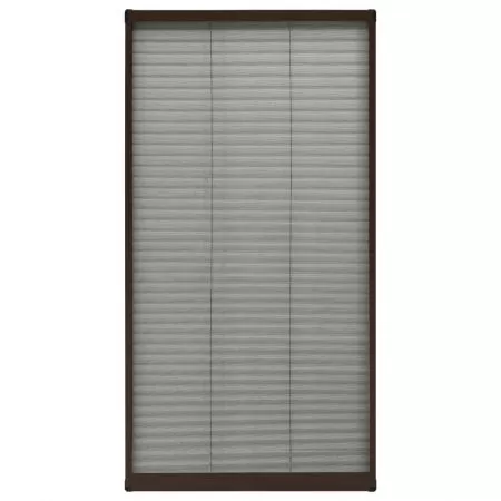 Plasa insecte plisse pentru ferestre, maro, 80 x 160 cm