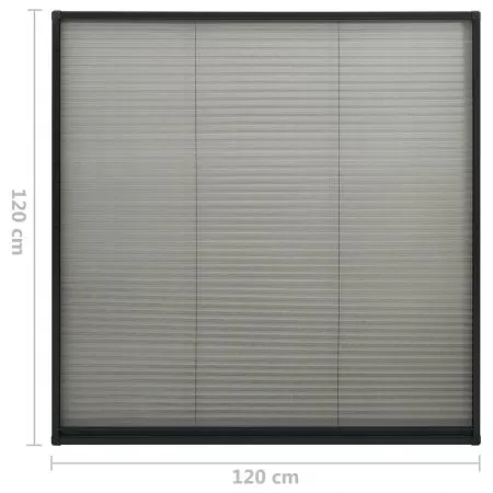 Ecran insecte pentru ferestre, antracit, 120 x 120 cm