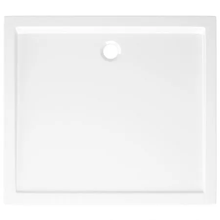 Cadita de dus dreptunghiulara din ABS, alb, 80 x 90 cm