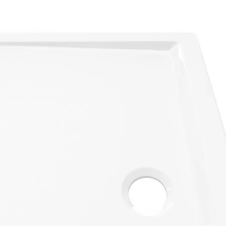 Cadita de dus dreptunghiulara din ABS, alb, 80 x 100 cm