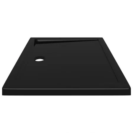 Cadita de dus dreptunghiulara din ABS, negru, 80 x 100 cm