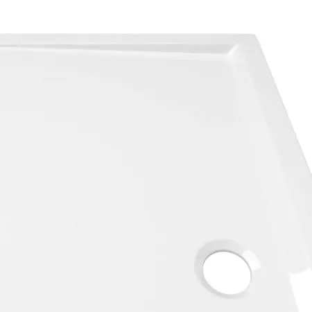 Cadita de dus dreptunghiulara din ABS, alb, 70 x 120 cm
