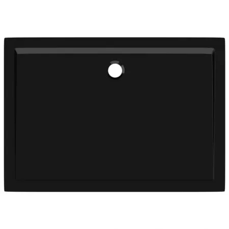 Cadita de dus dreptunghiulara din ABS, negru, 70 x 100 cm