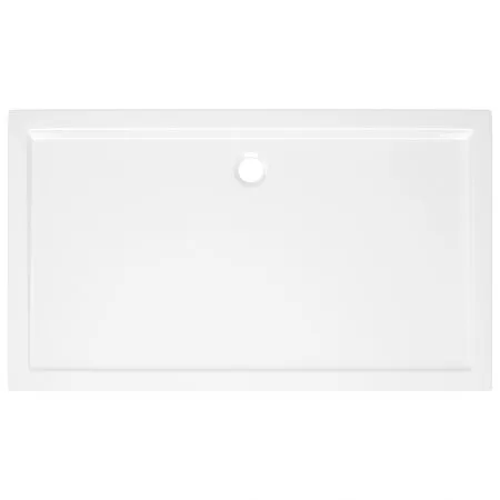 Cadita de dus dreptunghiulara din ABS, alb, 70 x 120 cm