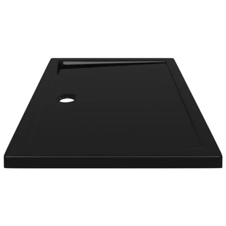 Cadita de dus dreptunghiulara din ABS, negru, 80 x 110 cm