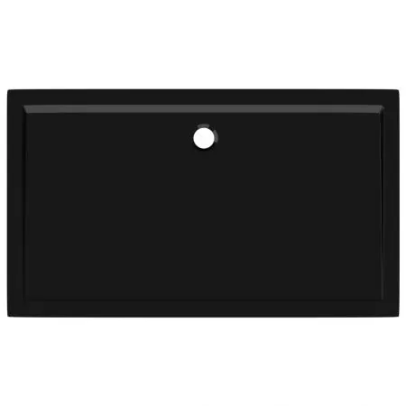 Cadita de dus dreptunghiulara din ABS, negru, 70 x 120 cm