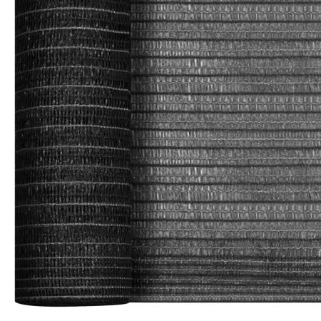 Plasa protectie intimitate, antracit, 3.6 x 10 m (195 g/m?)