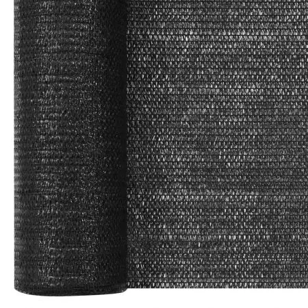 Plasa protectie intimitate, negru, 3.6 x 50 m 75 g/m²