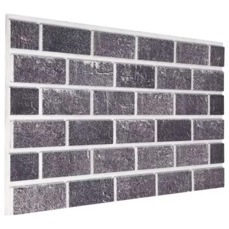 Set 10 bucati panouri de perete 3d, negru si gri, 50 cm