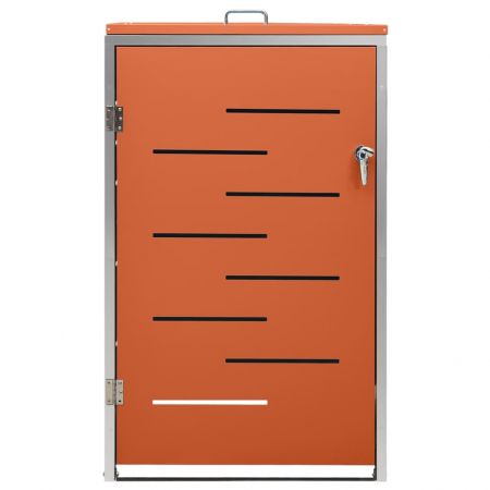Magazie pentru o pubela, portocaliu, 69 x 77.5 x 115 cm