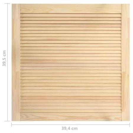 Ușă lamelară, 39,5x39,4 cm, lemn masiv de pin
