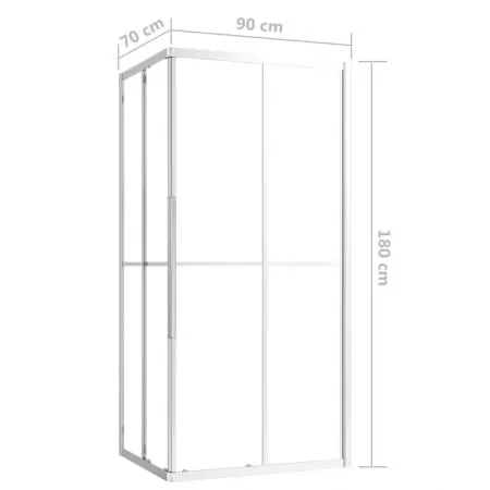 Cabina de dus, transparent, 90 x 70 x 180 cm