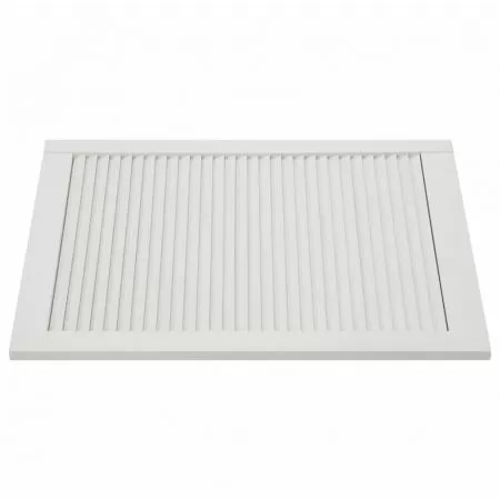 Ușă de dulap design lambriu, alb, 69x49,4 cm, lemn masiv pin