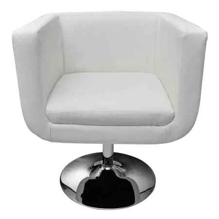Set 2 bucati scaune de bar, alb, 63 x 59 x 80 cm
