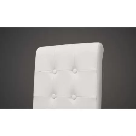 Set 4 bucati scaune de bucatarie, alb, 43 x 52 x 95 cm