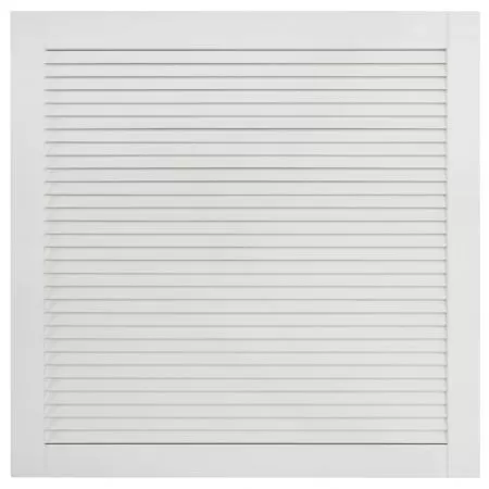 Uși lamelare, 2 buc., alb, 39,5x39,4 cm, lemn masiv de pin