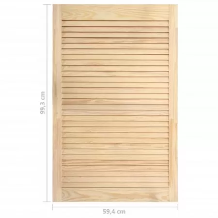 Ușă lamelară, 99,3x59,4 cm, lemn masiv de pin