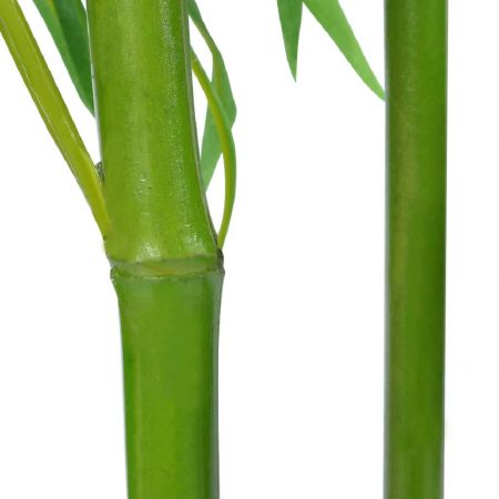 Set 6 decoratiuni plante bambus artificiale, verde, 190 cm