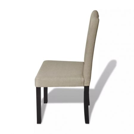 Set 6 bucati scaune de bucatarie, bej, 42 x 53 x 95 cm