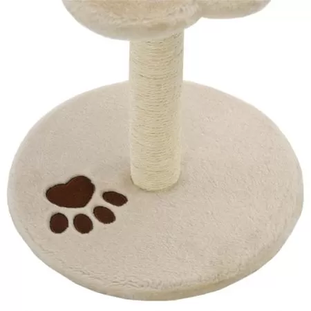 Ansamblu pisici cu stalp funie sisal, bej, 40 cm