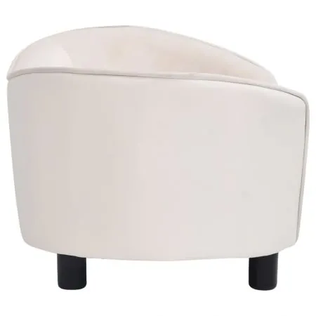Canapea pentru caini crem 69x49x40 cm, crem
