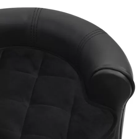 Canapea pentru caini, negru, 48 x 48 x 32 cm