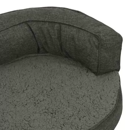 Saltea ergonomica pat caini gri inchis 75x53cm aspect in/fleece, gri închis, 75 x 53 cm