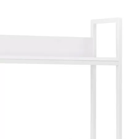 Birou de calculator, alb, 120 x 60 x 138 cm