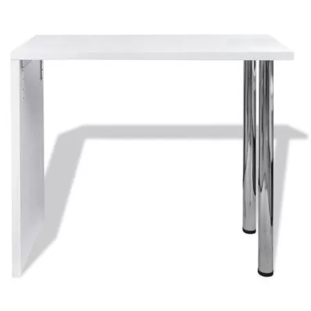 Masa de bar din MDF, alb, 57 x 105 cm