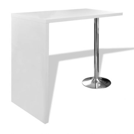 Masa de bar din MDF, alb, 57 x 105.5 cm