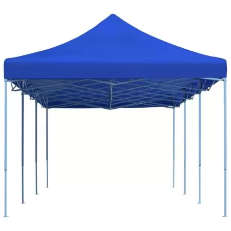  Cort de petrecere pliabil, albastru, 3 x 9 m