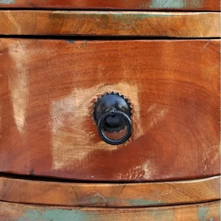 Dulap din lemn masiv reciclat cu 3 setare, maro