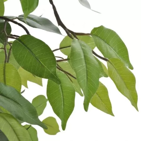 Ficus pitic artificial cu aspect natural si ghiveci, verde, 60 cm