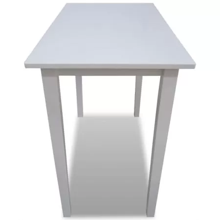 Masa de bar din lemn, alb, 60 x 90.8 cm