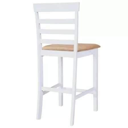 Set 2 bucati scaune de bar, alb