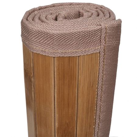 Covor baie bambus, maro, 40 x 50 cm