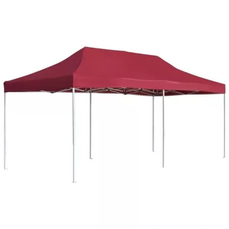  Cort de petrecere pliabil profesional, roșu vin, 6x3m, aluminiu