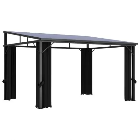  Pavilion cu perdele, antracit, 405 x 294 x 244 cm