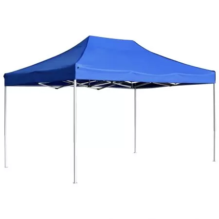  Cort de petrecere pliabil profesional albastru 4,5x3 m aluminiu