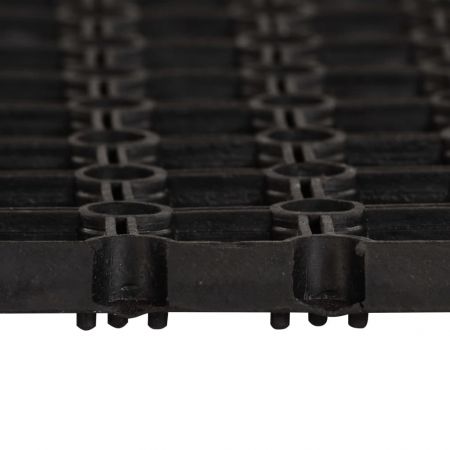 Covor din cauciuc, negru, 23 mm/100 x 200 cm